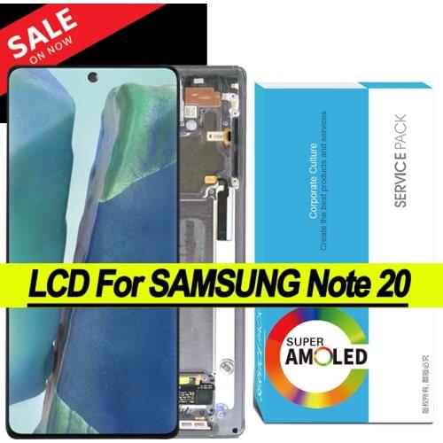 100% Original 6.7'' Display Note 20 for Samsung Galaxy Note20 N980 N980F SN980F/DS LCD Touch Screen Digitizer Repair Parts