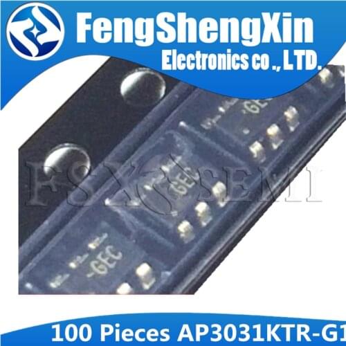 100pcs AP3031KTR-G1 SOT23-6 GEC AP3031KTR SOT AP3031 AP3031K STEP-UP CONVERTER IC