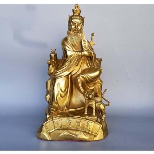 36CM large Asia Taoism Buddhism ZU SHI God BUDDHA figure ZHANG DAOLING ZHANG TIANSHI HOME Altar Exorcism safety protection