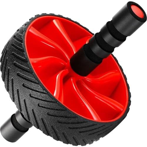 Ab Roller Stretch Trainer For Arm Waist Leg Exercise Non-slip No Noise Abdominal Wheel Tire Pattern Home Gym Fitness Equipment