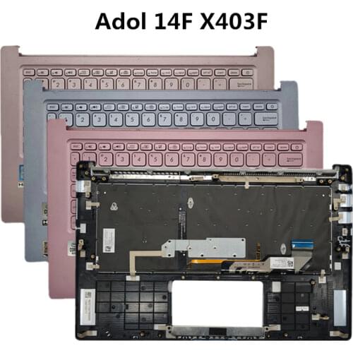 Laptop US Backlight Keyboard House Shell Cover for Asus Lingyao S Adol 14U 14FA X403 X403F ADOL14FA 2019 Gold/blue/pink/Silver