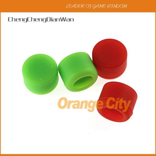 ChengChengDianWan 7 colors Enhanced Silicone Analog Controller Thumb Stick Grips Cap Skin Cover height grips for ps4 2pcs=1pair