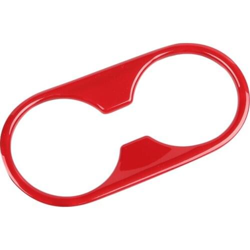 For Mazda CX-3 CX3 2015 2016 2017 2018 Carbon Fiber Water Cup Holder Cover Frame Trim Stickers Car Styling Accessories