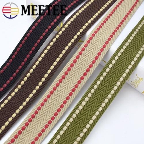 2M 38mm 2mm Thcik Polyester Cotton Webbings High Tenacity Backpack Strap Webbing Ribbon Sewing Tape Bias Binding Accessories