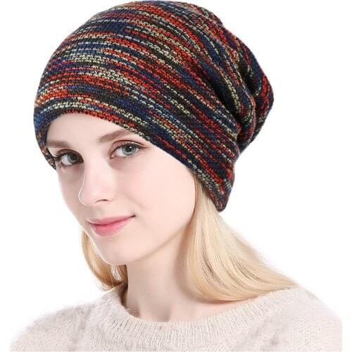 HW Boutique Winter Beanie Women Hat plus cashmere Thickened knitted cap Hats For Ladies Fashion Hats for women