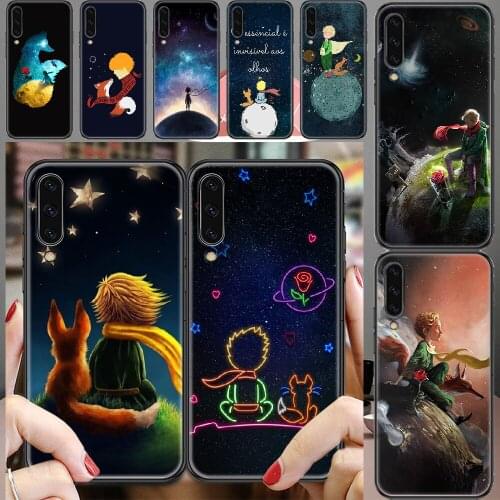 Little Le Petit Prince Cartoon Phone case For Samsung Galaxy A 3 5 7 8 10 20 21 30 40 50 51 70 71 E S 2016 2018 4G black