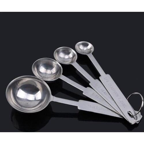4/5/6pcs Measuring Cups Stackable Kitchen Measuring Measuring And Cups Spoon Spoons Set Set Steel W7B5