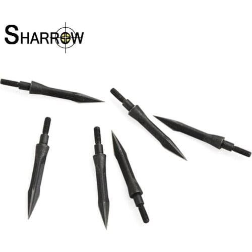 10pcs 112 Grains Archery Arrowhead Broadheads Carbon Steel Universal Threaded for Bow and Arrow Shooting Hunting Accessories