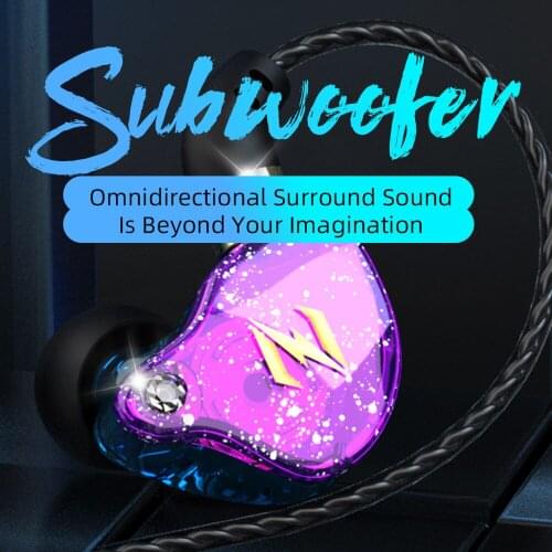 QKZ ZEN Subwoofer Earphones 3.5mm Wired in ear HD Call Mic Professional Dynamic Earphone Sports Headset for Universal Phone