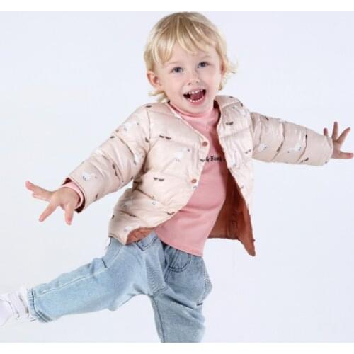 New Childrens Coat Jacket Winter Boy Girl Cute Cartoon Cotton Baby Hooded Cotton Jacket Winter Coat for Kids Winter Jacket