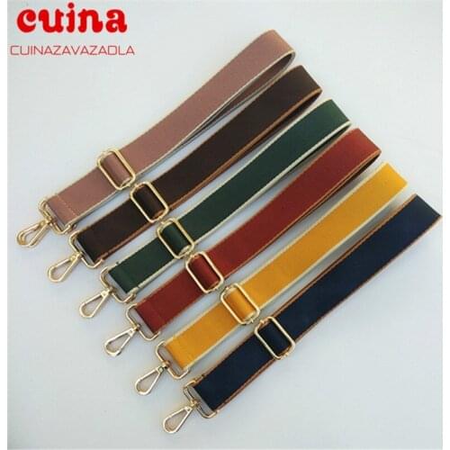 New 130cm Bag Handle Bag Strap Cross Body Messenger Nylon Bag Straps For Women Removable Diy Shoulder Rainbow Handbag Accessorie