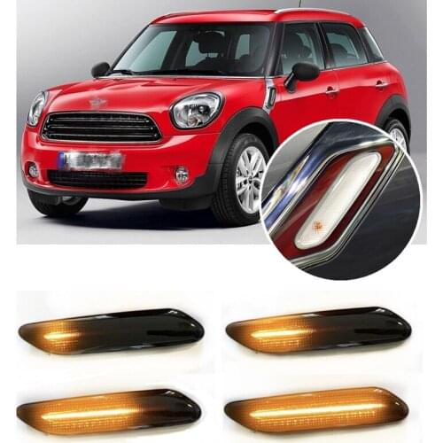Suitable for Mini Countryman Cooper One R60 Paceman Cooper R61Smoke Black Dynamic LED Indicator Side Marker Signal Light