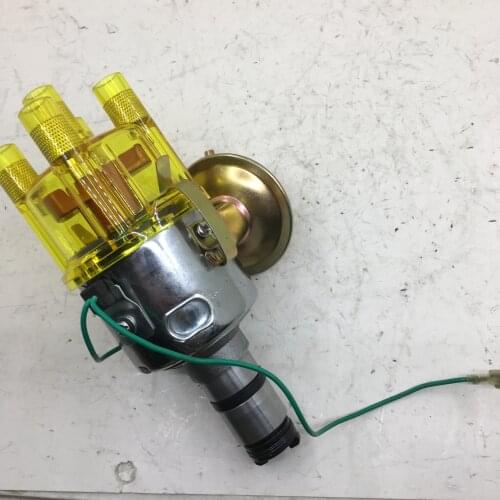 SherryBerg point distributor for VW 003 VACUUM adv. Chrome body for BOSCH PARTS BUG FROM RADKE 0231178034 yellow transparent cap