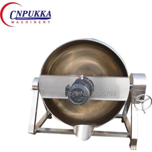 With Stirring function 100L Capacity jacketed kettle Sandwich cooking pot machine