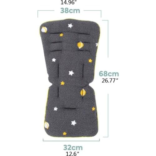 Baby Stroller Seat Child Cart Mat Winter Warm Newborn Infant Cushion Buggy Pad GXMB