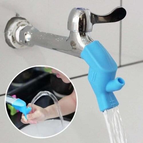1PCS Silicone Faucet Extender Water Saving Kids Baby Wash-hand Faucet Extension Kitchen Bathroom Accessories
