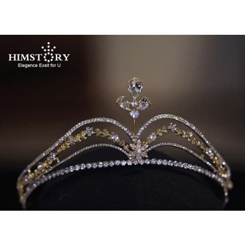 HIMSTORY Princess Crystal Rhinestone Tiara Headband Girls Bridal Prom Crown Wedding Party Hair Jewelry Accessories