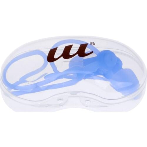 Waterproof Soft PVC Swimming Ear Plug Diving Earplug With Rope Unisex