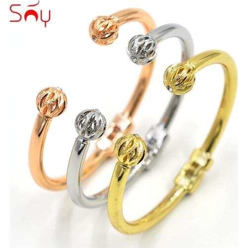Sunny Jewelry Fashion Jewelry 2020 Cuff Bracelets Bangles For Women High Quality Exquisite Jewelry Zircon Balls For Party Daily