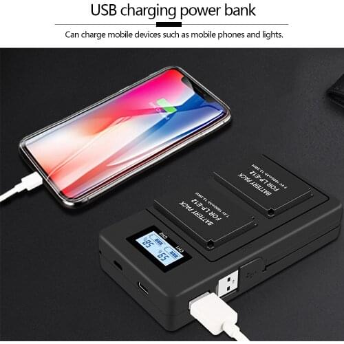 PALO LP-E12 LPE12 LP E12 battery charger LCD USB dual charger for canon EOS M M10 M50 M100 M100D Rebel SL1 Kiss X7