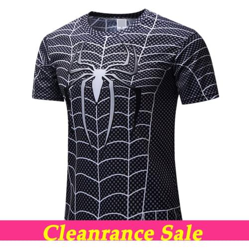 2.99$ New Super Hero T Shirt Summer Men Short Sleeve Cartoon Super Iron Print Tshirts XXS-4XL Fitness T-shirts High Quality