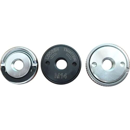 3Pcs Angle Grinder M14 Thread Inner Outer Flange Nut Set Quick Release Nut Power Replacement for Makita