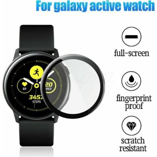 3D Full Edge Fibre Glass Protective Film Cover For Samsung Galaxy 40mm Active 2 Active2 44mm Watch Screen Protector I9L9