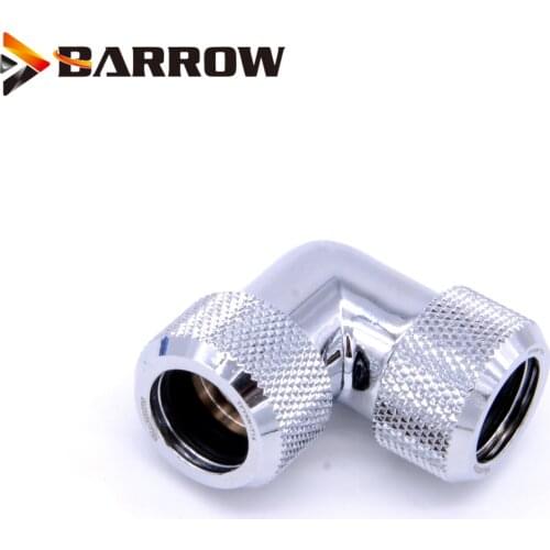 4pcs/lots G1/4'' thread Dual 90 Degree Rotary Fitting Adapter Rotating 90 Angle Adaptors use for OD12mm/14mm/16mm Hard Tube