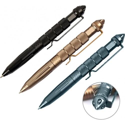 Aviation Aluminum Self Defense Tactical Pen Glass Breaker Tool Military Combat Defense pen self-defense tool Outdoor gadgets