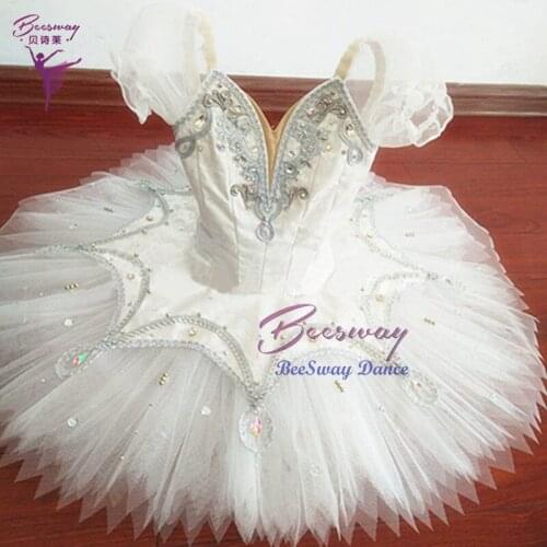 White Swan Lake Professional Ballet Tutu Women Odette Classical Ballet dance Costume for girls