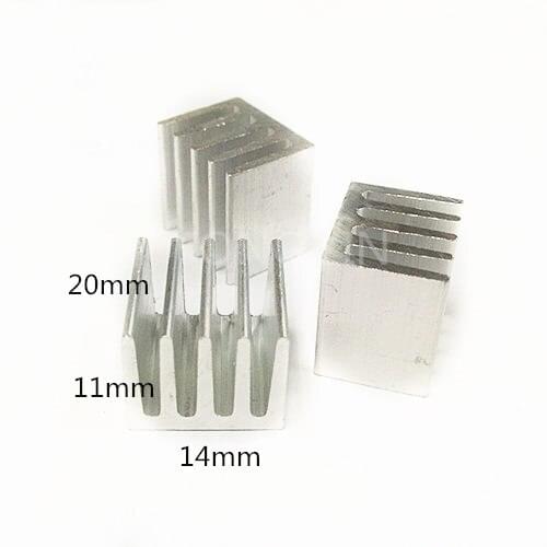 Free shipping 50PCS Aluminum 14*11-20MM/Video card heatsinks/Heat sink/LED Heatsink/Thermal conductivity/Aluminum IC Heatsink