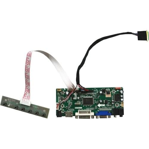 Free Shipping DVI VGA LCD HDMI-compatible Controller Board DIY Kit For LC185WH1-TLG1 G185XW01 V0 1366x768 LCD Screen