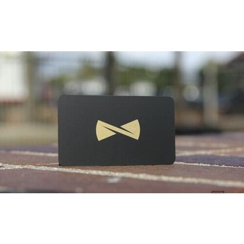 Free design bulk custom matt black etching name metal business card