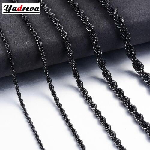 New Hip-Hop Stainless Steel Black Chain Fashion Men And Women Jewelry