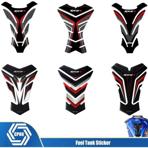 For KAWASAKI ZX 6R ZX6R ZX-6R 636 599 Carbon Fiber 3D Motorcycle Sticker Gas Fuel Oil Tank Pad Protective Case