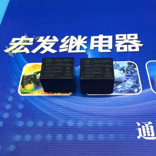 HF3FF-006-1ZS 5PIN 10A JQC-3FF-6VDC-1ZS T73 relays
