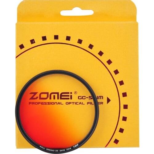 ZOMEI Camera Filter Ultra-thin Round Gradient Lens Gradient Orange SLR Photography To Enhance The Color Effect 10 Calibers