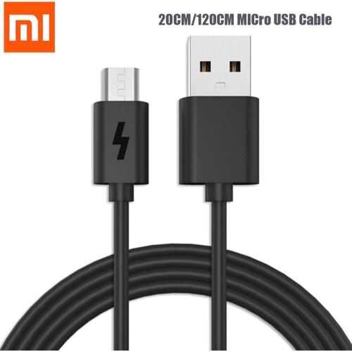 Original Xiaomi Micro Usb Data Cable 20cm 120cm 2A Fast Charging Cord For Redmi 7 Note 6 Pro 4A 4X 5X 5A 6A 3X S2 5 Plus MI 4 3