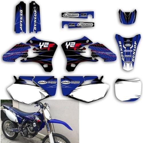 Team Graphic Background Decals Stickers Kit For Yamaha YZ YZF 250F 450F 250 450 YZ250F YZ450F YZF250 YZF450 2003 2004 2005
