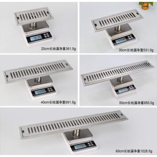 Linear Channel Floor Drain Gate 60Cm Stainless Steel Deodorization Type Shower Floor Drain Long Drainage Square Bathroom Drain