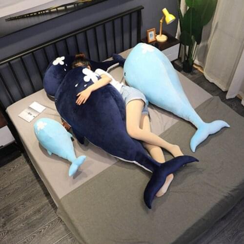Cute Soft Whale Shark Plush Toy Stuffed Sea Animal Big Blue Whale Soft Toy Whale Plush Pillow Kids Toy ChildrenS Birthday Gift