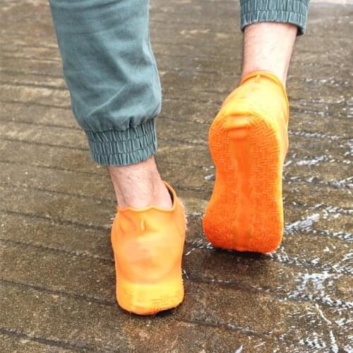 Reusable Waterproof Rainproof Shoes Covers Silicone Washable Wear-Resistant Shoes Covers Rain Boots PC309