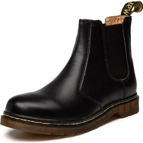 Fashion Women Chelsea Boots Non-slip Comfortable Chunky Heel Ankle Shoes Waterproof Short Plush Warm Female Causal Shoes