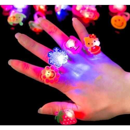 5pcs Cartoon LED Night Light Party Xmas Decoration Colorful LED Watch Toy Kids Flash Wrist Band Glow Luminous Bracelets Gifts