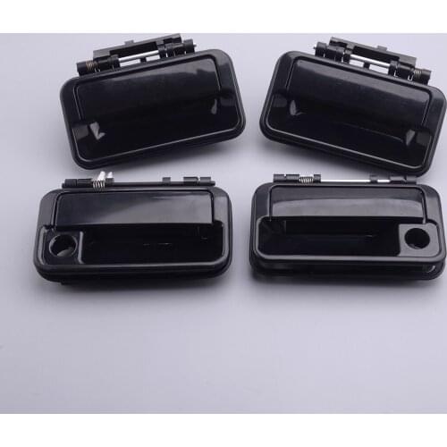 1 Set Outside Exterior Handle Plastic Black fit for Suzuki Swift GA GL GLX Geo Metro Chevy Sprint Pontiac Firefly 1989 1990 1991