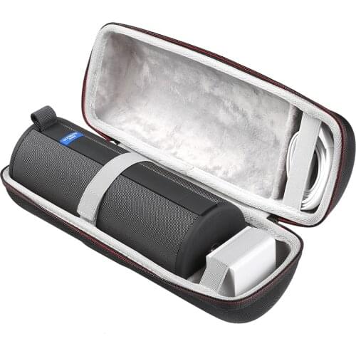 2019 Newest Hard Travel Case Pouch for Ultimate Ears UE MEGABOOM 3 Portable Wireless Bluetooth Speaker Extra Space Plug & Cables
