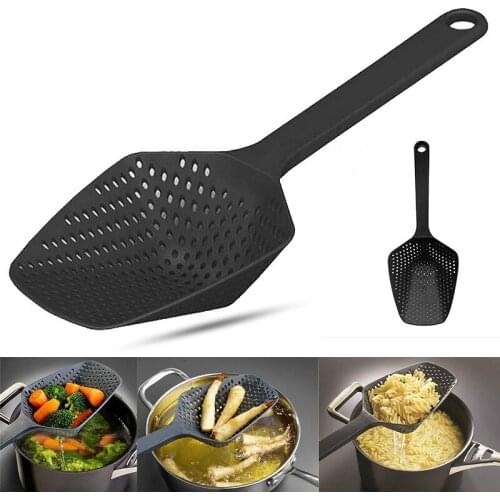 Spaghetti Fishing Plastic Water Shovel Noodle Drain Spoon Spaghetti Tool Pasta Colander Funnel Handheld Ice Shovel Kitchen Tool