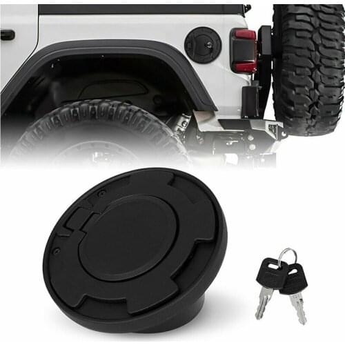 Fit for 2007-17 Jeep Wrangler JK Oil Fuel Filler Tank Gas Door Cover Cap Accessories
