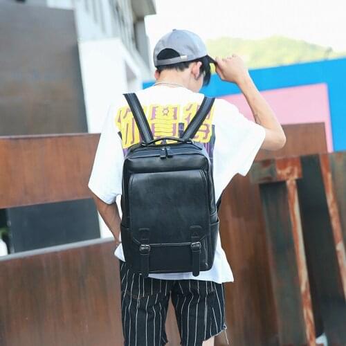 New Korean Casual Backpack Men Fashion Trend Backpack Popular Simple College Student Schoolbag Comfortable 2020