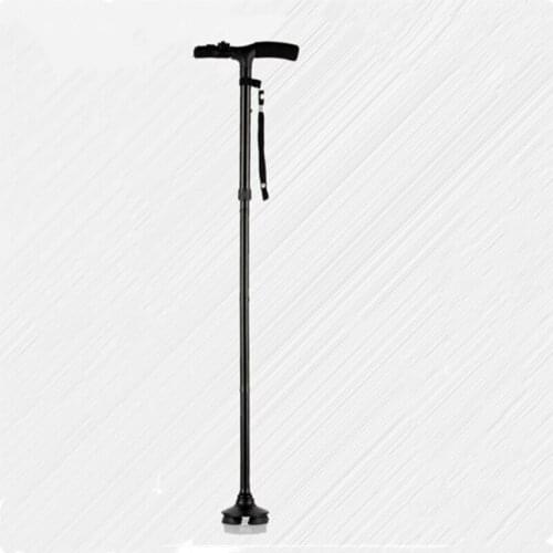 Foldable Telescopic Folding Crutch Elderly Crutch LED Father and Mother Walking Reliable Crutch Elderly Crutch